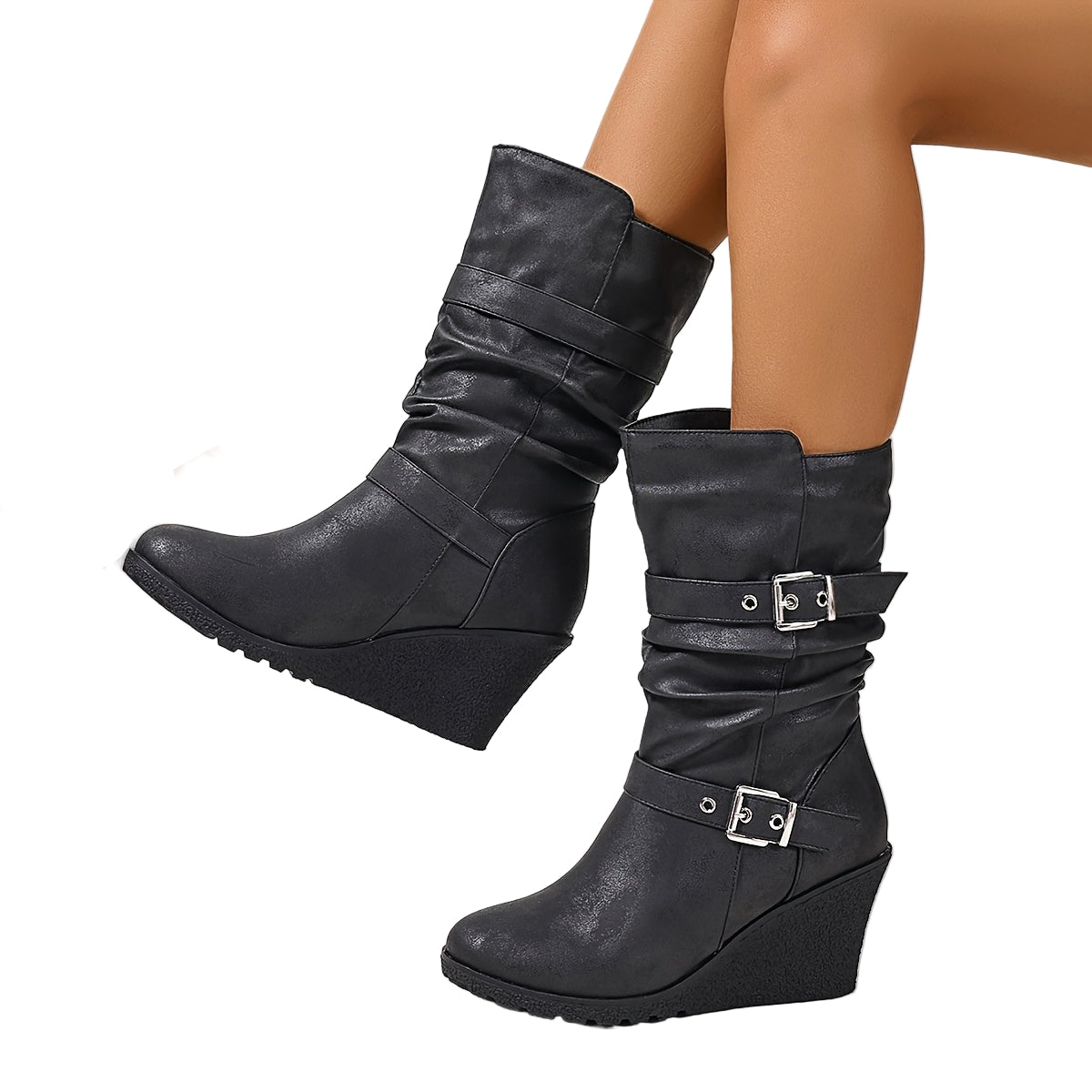 Fall Wedge Boots