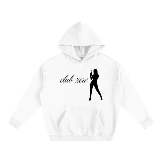 Club Zero "Gun Girl" Oversized Fleece Hoodie